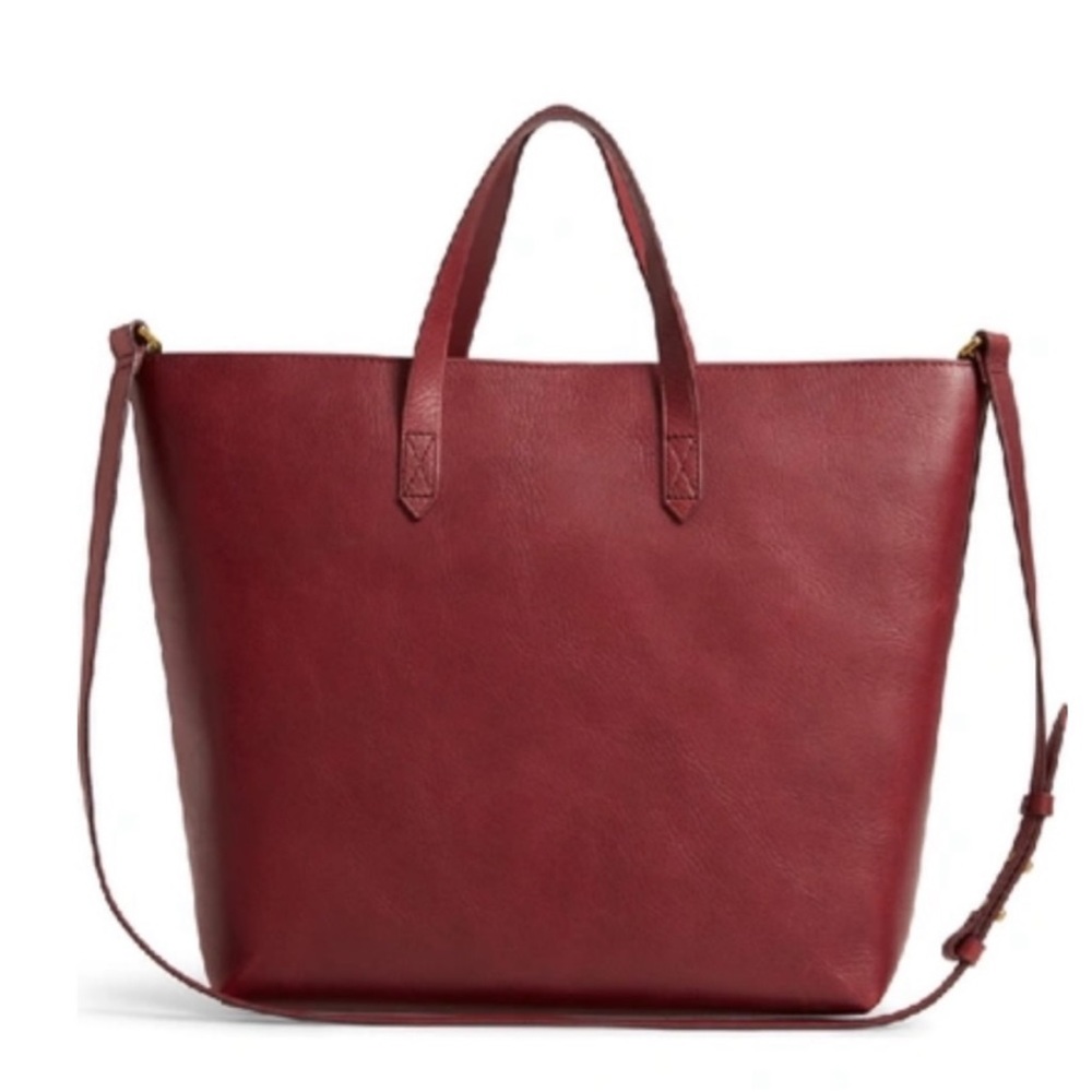 Madewell cross body zip top transport bag